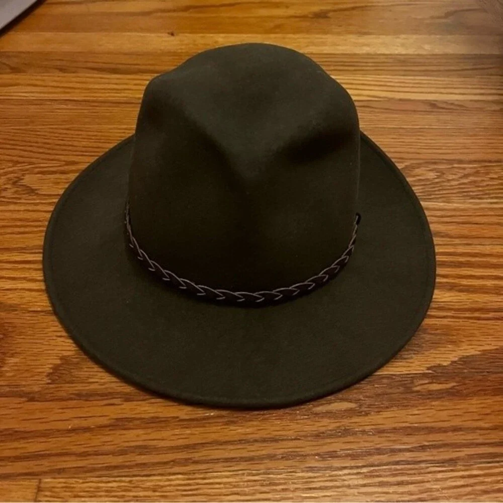 Brown Fedora Hat 100% Wool Made in USA small